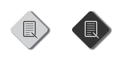 Edit file icon. Note symbol. Paper and pencil icon. Vector illustration.