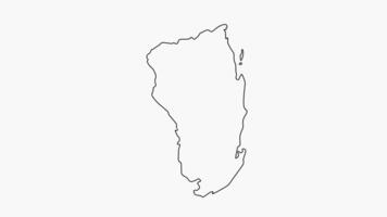 esboço mapa do inhambane dentro Moçambique video