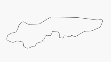 esboço mapa do Lahad datu dentro Malásia video