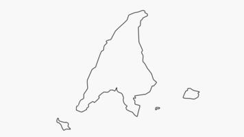 sketch map of Labuan in Malaysia video