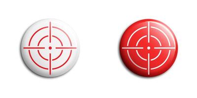 Target icon set. Aim icons. Vector illustration.