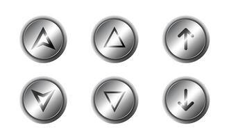 Elevator buttons. Up and down arrows. Flat vector illustration.