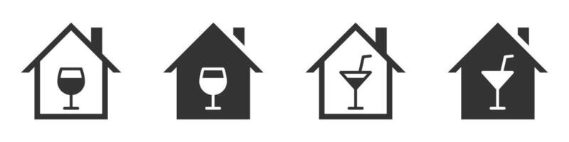 Party House icon. Vector illustration.