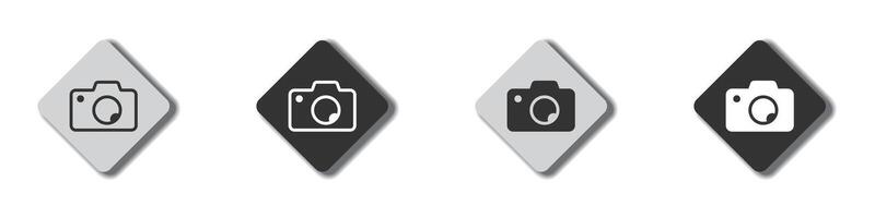 Camera Icons set. Photo camera symbol. Vector illustration.