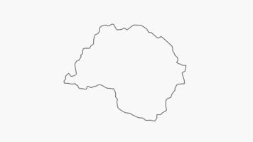 schizzo carta geografica di bhaktapur nel Nepal video