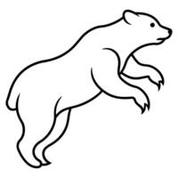 BEAR LINE ART ,GRAPHIC RESOURCE vector