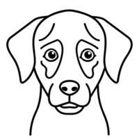 DOG LINE ART DESIGN vector