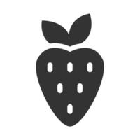 Strawberry icon isolated on a white background. Vector illustration.