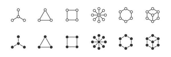 Molecule icon set. Vector illustration.