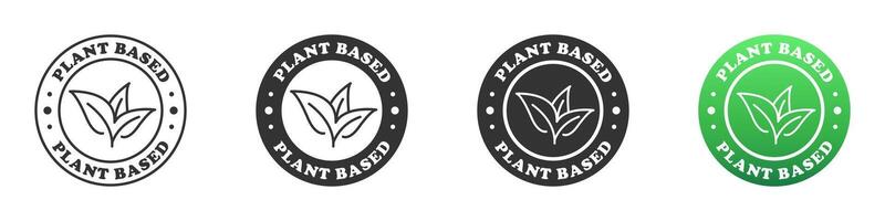 Plant based icon. Vector illustration.