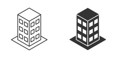 Building icon. Simple design. Vector illustration.