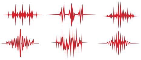 Sound wave line shape icon vector design.