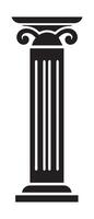Pillar icon building shape historic vector design.