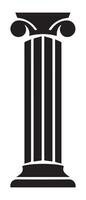 Pillar icon building shape historic vector design.