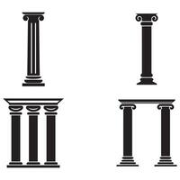 Pillar icon building shape historic vector design.