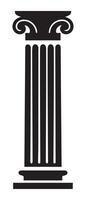 Pillar icon building shape historic vector design.