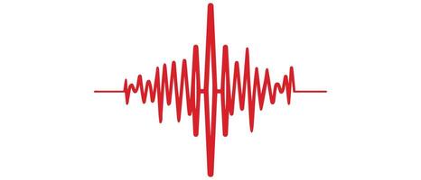 sonido ola línea forma icono vector diseño.