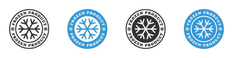 Frozen product icon. Vector illustration.