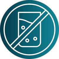 No drink Glyph Gradient Round Corner Icon vector