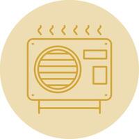 Outdoor Line Yellow Circle Icon vector