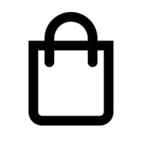 Shopping bag icon. Simple bag. Vector. vector