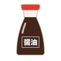 Japanese soy sauce icon. Vector