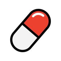 Modern medical capsule icon. Drinking pill. Vector. vector