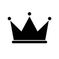 Ranking and victory silhouette icon. Crown. Vector. vector
