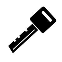 Room key silhouette icon. Lock. Vector. vector