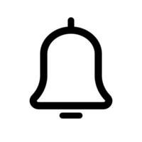 Simple bell icon. Notification and contact. Reminder icon. Vector. vector