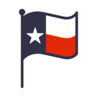 ai gegenereerd Texas onafhankelijkheid dag vlag icoon png