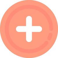 Add circle Flat Light Icon vector