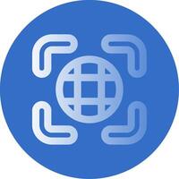 Show grid Gradient Line Circle Icon vector