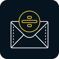 Divide Line Yellow White Icon vector