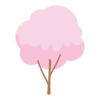 trees in hand drawn style on white background vector