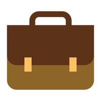 vector illustration of briefcase on white