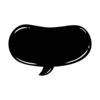 Vector speech bubble icon flat design isolated white background