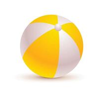 Vector beach ball on white background