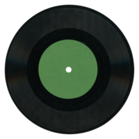 vinyl record green label transparent PNG