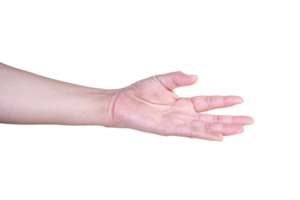 Hand auf isoliert Hintergrund Ausschnitt Pfad png