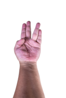 hand on isolated background clipping path png