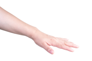 Hand auf isoliert Hintergrund Ausschnitt Pfad png