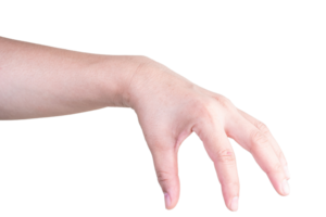 hand on isolated background clipping path png