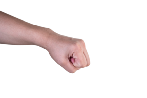 Hand auf isoliert Hintergrund Ausschnitt Pfad png