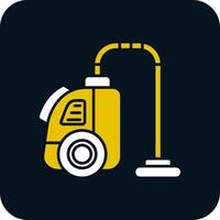 Vacuum cleaner Glyph Two Color Icon vector