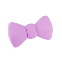 Pink Bow 3D icon png