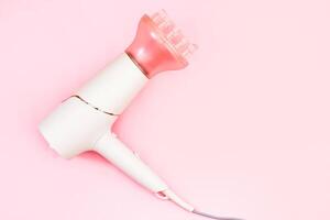 Professional hair dryer with a nozzle diffuser for curls photo