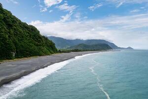 aerial view of the Nanao coastline Nanao in Suao township, Yilan county, Taiwan photo