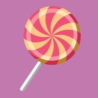 Lollipop colorful cartoon vector illustration