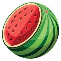 Watermelon colorful cartoon vector illustration